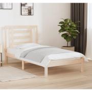 vidaXL Sängram utan madrass 90x190 cm massiv furu