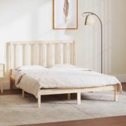 vidaXL Sängram utan madrass 140x190 cm massiv furu