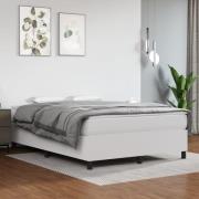 vidaXL Sängram vit 140x190 cm konstläder