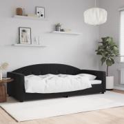 vidaXL Dagbädd svart 90x200 cm sammet