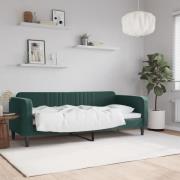 vidaXL Dagbädd mörkgrön 80x200 cm sammet