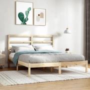 vidaXL Sängram utan madrass 120x200 cm massiv furu