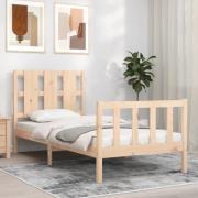 vidaXL Sängram utan madrass 100x200 cm massiv furu