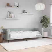 vidaXL Dagbädd ljusgrå 80x200 cm sammet