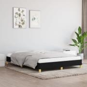 vidaXL Sängram utan madrass svart 140x190 cm tyg