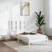 vidaXL Sängram utan madrass vit 100x200 cm massiv furu