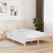 vidaXL Sängram utan madrass 140x190 cm massiv furu