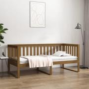 vidaXL Dagbädd honungsbrun 100x200 cm massivt furu