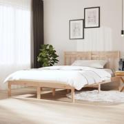 vidaXL Sängram massiv furu 120x190 cm
