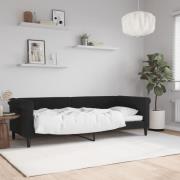 vidaXL Dagbädd svart 80x200 cm sammet