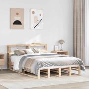 vidaXL Sängram utan madrass 160x200 cm massiv furu