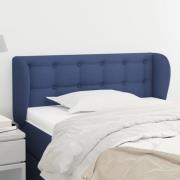 vidaXL Sänggavel med kanter blå 93x23x78/88 cm tyg