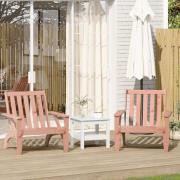 vidaXL Adirondackstolar 2 st 75x77x77 cm massiv douglasträ