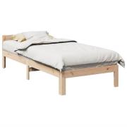vidaXL Sängram utan madrass 90x200 cm massiv furu