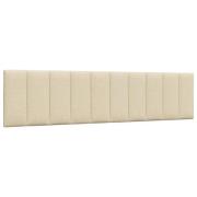 vidaXL Headboard Cushion "Hanko" Cream 200 cm Fabric