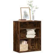 vidaXL Bokhylla rökfärgad ek 60x30x71,5 cm konstruerat trä
