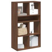 vidaXL Bokhylla brun ek 66x31x112 cm konstruerat trä