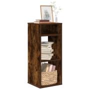 vidaXL Bokhylla rökfärgad ek 34x31x80 cm konstruerat trä