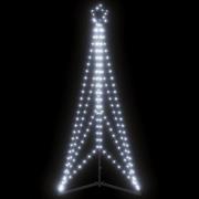 vidaXL LED julgran 363 LEDs kallvit 182 cm