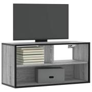 vidaXL Tv-bänk grå sonoma 80x31x39,5 cm konstruerat trä och metall