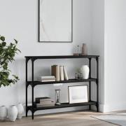 vidaXL Konsolbord svart 100x22,5x75 cm konstruerat trä