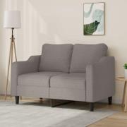 vidaXL 2-sitssoffa taupe 140 cm tyg