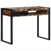 vidaXL Skrivbord flerfärgat 100x50x75 cm massivt trä återvunnet
