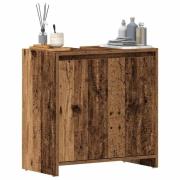 vidaXL Tvättställsskåp gammalt trä 60x33x60 cm konstruerat trä