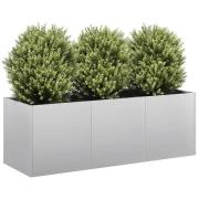 vidaXL Planteringskärl 120x40x40 cm galvaniserat stål