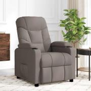 vidaXL Massagefåtölj taupe tyg