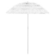 vidaXL Strandparasoll Hawaii vit 180 cm