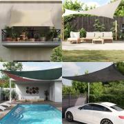 vidaXL Solsegel 160 g/m² terrakotta 2x5 m HDPE