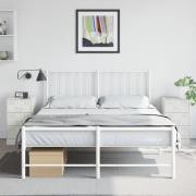 vidaXL Sängskåp 2 st vit 34,5x39x62 cm stål