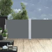 vidaXL Infällbar sidomarkis antracit 140x1000 cm