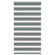 vidaXL Rullgardin zebra mörkgrå 80x150 cm tyg bredd 75,9 cm polyester