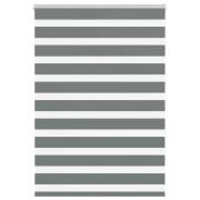 vidaXL Rullgardin zebra mörkgrå 95x150 cm tyg bredd 90,9 cm polyester