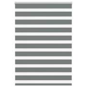 vidaXL Rullgardin zebra mörkgrå 105x150 cm tyg bredd 100,9cm polyester