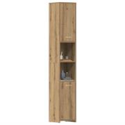 vidaXL Badrumsskåp artisan ek 30x30x183,5 cm konstruerat trä