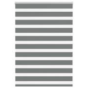 vidaXL Rullgardin zebra mörkgrå 115x100 cm tyg bredd 110,9cm polyester