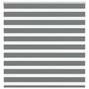 vidaXL Rullgardin zebra mörkgrå 150x100 cm tyg bredd 145,9cm polyester