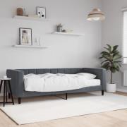 vidaXL Dagbädd med madrass mörkgrå 80x200 cm sammet