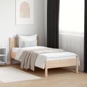 vidaXL Sängram utan madrass 90x190 cm massiv furu