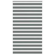 vidaXL Rullgardin zebra mörkgrå 120x200 cm tyg bredd 115,9cm polyester