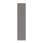 vidaXL Plisserad persienn antracit 40x200cm tyg bredd 39,4cm polyester