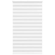 vidaXL Rullgardin zebra vit 135x200 cm tyg bredd 130,9 cm polyester