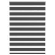vidaXL Rullgardin zebra svart 110x100 cm tyg bredd 105,9cm polyester
