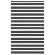 vidaXL Rullgardin zebra svart 145x200 cm tyg bredd 140,9 cm polyester