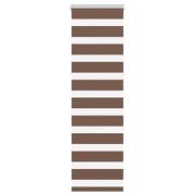 vidaXL Rullgardin zebra brun 45x150 cm tyg bredd 40,9 cm polyester