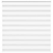 vidaXL Rullgardin zebra vit 140x150 cm tyg bredd 135,9 cm polyester