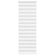 vidaXL Rullgardin zebra vit 70x200 cm tyg bredd 65,9 cm polyester